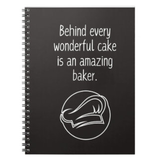 Behind Every Wonderful Cake Notebook