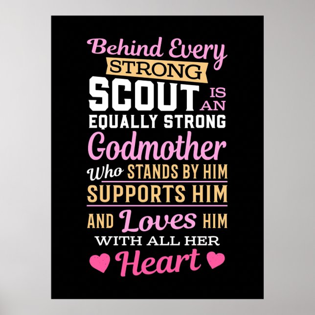 Behind Scout Is A Strong Godmother Poster (Front)