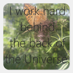 'behind' Sticker