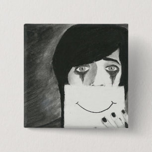 Behind the Mask 2 Inch Square Button