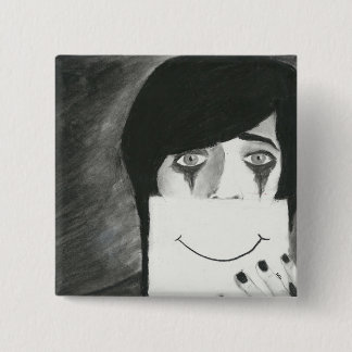 Behind the Mask 2 Inch Square Button