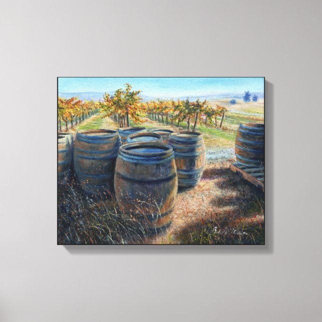 "Behind the Tasting Room" Canvas Print (Front)