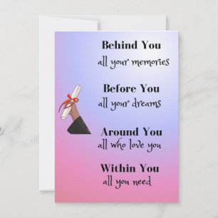 Behind You All Your Memories  Holiday Card