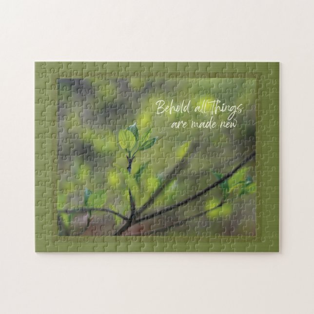Behold all things are new Dogwood puzzle (Horizontal)
