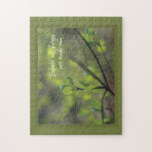 Behold all things are new Dogwood puzzle