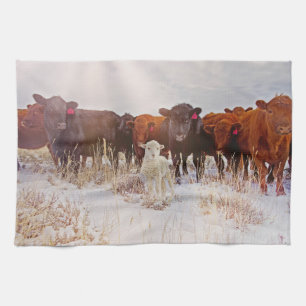 Behold! Cattle Kitchen Towel
