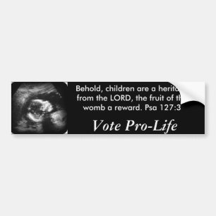 Behold Children are a Heritage Bumper Sticker