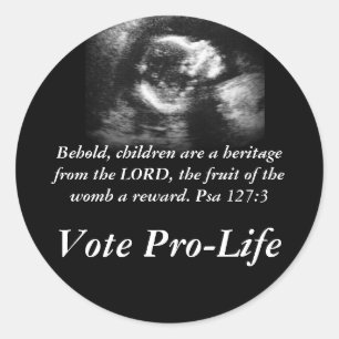 Behold Children are a Heritage Classic Round Sticker