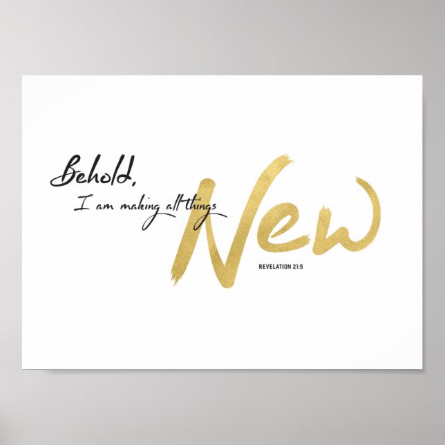 Behold I am making all things New Art Print (Front)