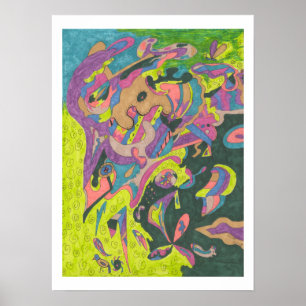 Behold, Original Abstract Poster