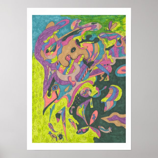 Behold, Original Abstract Poster (Front)