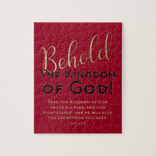 BEHOLD! The Kingdom of God Scripture Christian Jigsaw Puzzle
