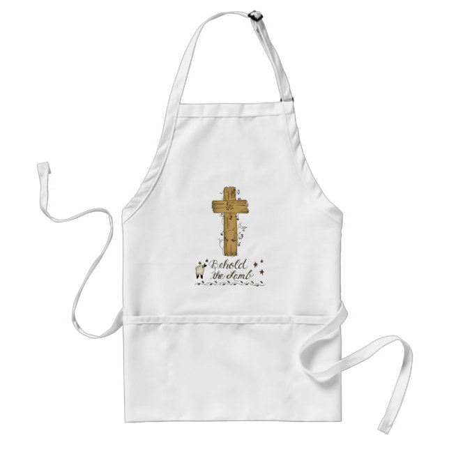 Behold the Lamb  Christian Apron (Front)