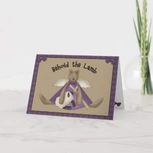 Behold the Lamb - Christian Easter Greeting Card