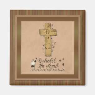 Behold the Lamb Christian Fridge Magnet