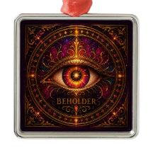 BEHOLDER Premium Square Ornament