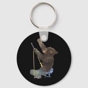 Behrbones Climbing Bear T Shirt - By Behrbones Keychain