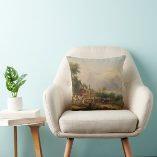 Bei Zell am See – Emil Barbarini Throw Pillow