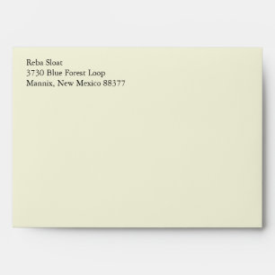Beige A7 5x7 Custom Pre-addressed Envelopes