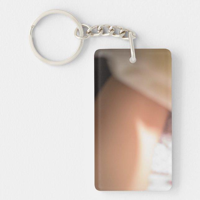 Beige - Abstract Keychain (Front)