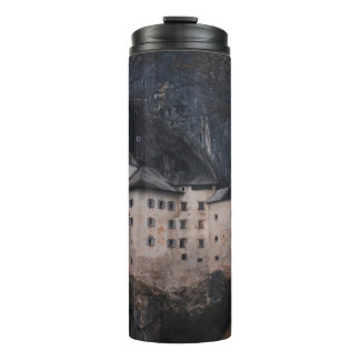 BEIGE AND BLACK CONCRETE HOUSE THERMAL TUMBLER