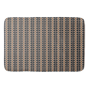 Beige and Blue Bath Mat