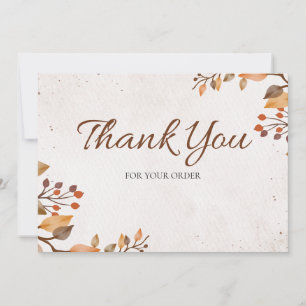Beige and Brown Organic Business Service Thank You