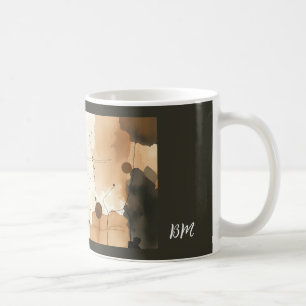 Beige and Brown Organic Gradients Coffee Mug