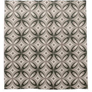 Beige and Brown Retro circular shapes