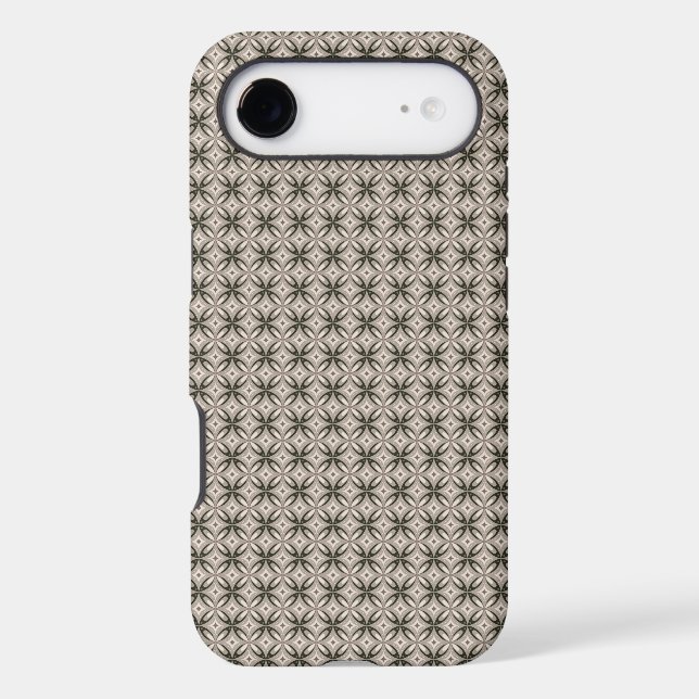 Beige and Brown Retro circular shapes (Back)
