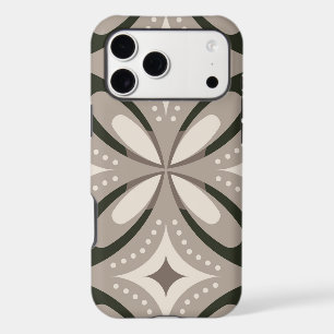 Beige and Brown Retro circular shapes