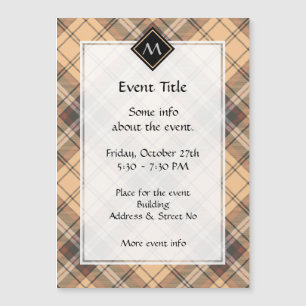 Beige and Brown Tartan