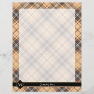 Beige and Brown Tartan Flyer