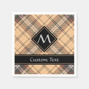 Beige and Brown Tartan Napkin