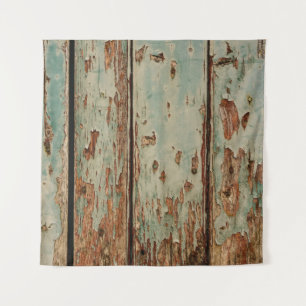 Beige and brown wooden board tapestry