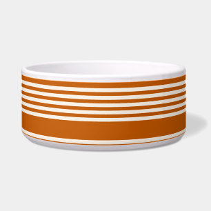 Beige and burnt orange five stripe pattern