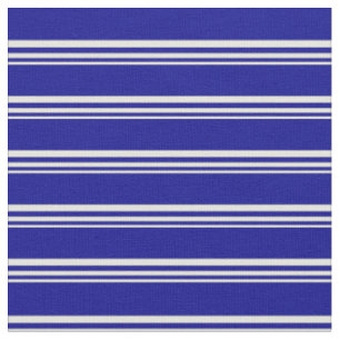 Beige and Dark Blue Coloured Pattern Fabric