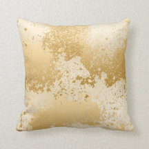 Beige and Gold Paint Splatter