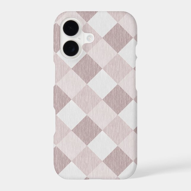 Beige and Grey Geometric Patchwork Pattern Oblique (Back)