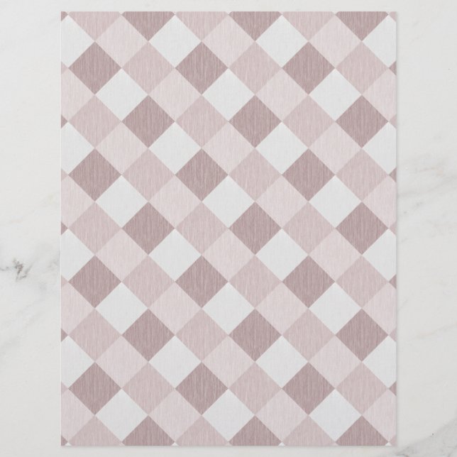 Beige and Grey Geometric Patchwork Pattern Oblique Flyer (Front)