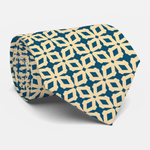 Beige and Midnight Blue Tie