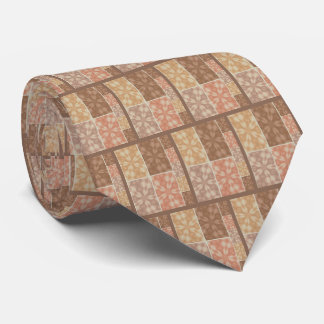 Beige And Pink Pastel Abstract Tie