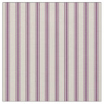Beige and Plum Purple Classic Ticking Stripes Fabric