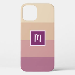 Beige and Purple Colour Combination Gradient iPhone 12 Case