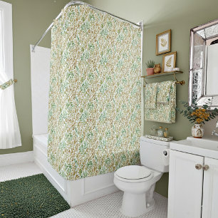 Beige and sage floral pattern