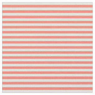 Beige and Salmon Coloured Striped Pattern Fabric