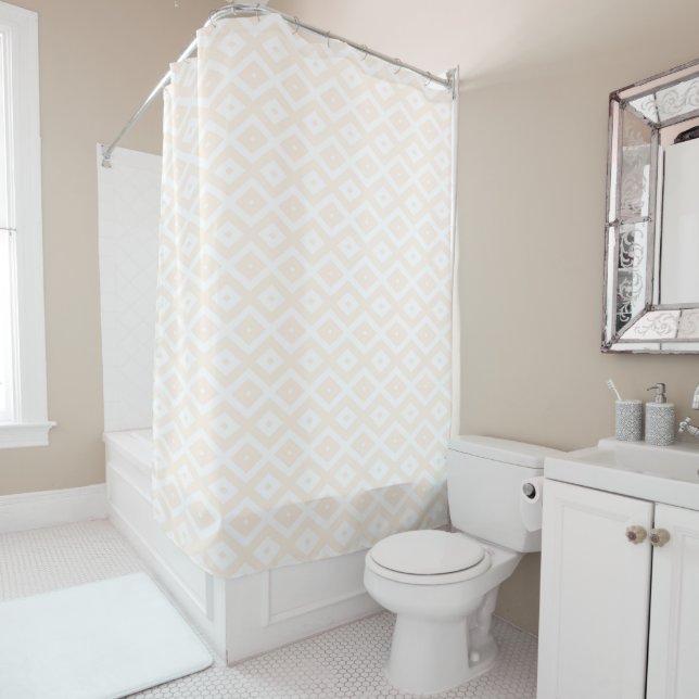 Beige and white diamond pattern (In Situ)