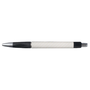 Beige and white five stripe pattern pen