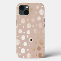 Beige background shimmering circles pattern
