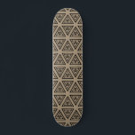 Beige Black Geometrie Pattern Skateboard deck.<br><div class="desc">Beige Black Geometrie Pattern Skateboard deck.</div>